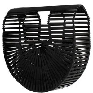 Cult Gaia Black Bamboo Tote‎